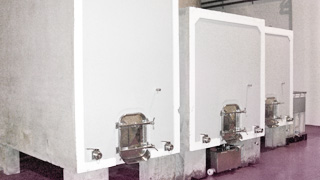 Concrete tanks with temperature controlled